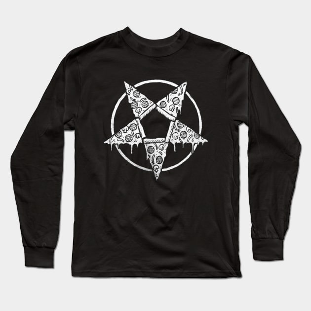 Pizza Pentagram Long Sleeve T-Shirt by lee838316